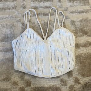 Zara Cream Crochet Top